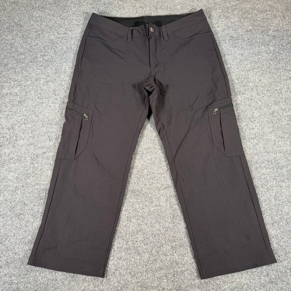 Patagonia Womens Gray Nylon Spandex Hiking Cargo Pants Size 6 #4493